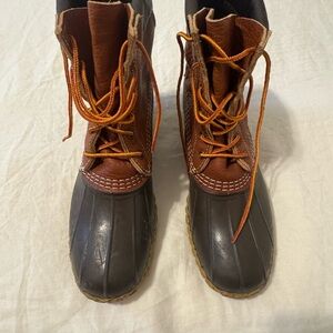 L.L. Bean Brown and Black Rain & Snow Boots